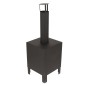 Esschert Design Estufa de terraza S negro
