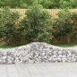 vidaXL Cestas de gaviones 7 uds forma de arco hierro 200x50x40/60 cm vidaXL Cestas de gaviones 7 uds forma de arco hierro 200x50x40/60 cm