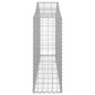 vidaXL Cestas de gaviones 11 uds forma de arco hierro 200x30x80/100 cm vidaXL Cestas de gaviones 11 uds forma de arco hierro 200x30x80/100 cm
