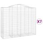 vidaXL Cestas de gaviones 7 uds forma de arco hierro 200x50x160/180 cm vidaXL Cestas de gaviones 7 uds forma de arco hierro 200x50x160/180 cm
