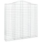 vidaXL Cestas de gaviones 4 uds forma de arco hierro 200x30x200/220 cm vidaXL Cestas de gaviones 4 uds forma de arco hierro 200x30x200/220 cm