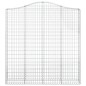 vidaXL Cestas de gaviones 4 uds forma de arco hierro 200x30x200/220 cm vidaXL Cestas de gaviones 4 uds forma de arco hierro 200x30x200/220 cm