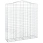 vidaXL Cestas de gaviones 5 uds forma de arco hierro 200x50x220/240 cm vidaXL Cestas de gaviones 5 uds forma de arco hierro 200x50x220/240 cm