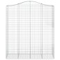 vidaXL Cestas de gaviones 5 uds forma de arco hierro 200x50x220/240 cm vidaXL Cestas de gaviones 5 uds forma de arco hierro 200x50x220/240 cm