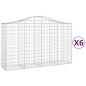 vidaXL Cestas de gaviones 6 uds forma de arco hierro 200x50x120/140 cm vidaXL Cestas de gaviones 6 uds forma de arco hierro 200x50x120/140 cm