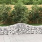 vidaXL Cestas de gaviones 30 uds forma de arco hierro 200x50x40/60 cm vidaXL Cestas de gaviones 30 uds forma de arco hierro 200x50x40/60 cm