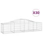 vidaXL Cestas de gaviones 30 uds forma de arco hierro 200x50x40/60 cm vidaXL Cestas de gaviones 30 uds forma de arco hierro 200x50x40/60 cm
