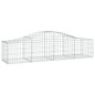 vidaXL Cestas de gaviones 30 uds forma de arco hierro 200x50x40/60 cm vidaXL Cestas de gaviones 30 uds forma de arco hierro 200x50x40/60 cm