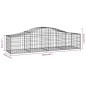 vidaXL Cestas de gaviones 30 uds forma de arco hierro 200x50x40/60 cm vidaXL Cestas de gaviones 30 uds forma de arco hierro 200x50x40/60 cm