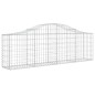 vidaXL Cestas de gaviones 11 uds forma de arco hierro 200x30x60/80 cm vidaXL Cestas de gaviones 11 uds forma de arco hierro 200x30x60/80 cm