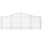 vidaXL Cestas de gaviones 11 uds forma de arco hierro 200x30x60/80 cm vidaXL Cestas de gaviones 11 uds forma de arco hierro 200x30x60/80 cm