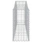 vidaXL Cestas de gaviones 11 uds forma de arco hierro 200x30x60/80 cm vidaXL Cestas de gaviones 11 uds forma de arco hierro 200x30x60/80 cm