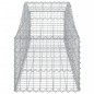 vidaXL Cestas de gaviones 2 uds forma de arco hierro 200x50x40/60 cm vidaXL Cestas de gaviones 2 uds forma de arco hierro 200x50x40/60 cm