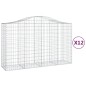 vidaXL Cestas gaviones 12 uds forma de arco hierro 200x50x120/140 cm vidaXL Cestas gaviones 12 uds forma de arco hierro 200x50x120/140 cm