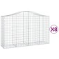 vidaXL Cestas de gaviones 8 uds forma de arco hierro 200x50x120/140 cm vidaXL Cestas de gaviones 8 uds forma de arco hierro 200x50x120/140 cm