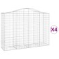 vidaXL Cestas gaviones 4 uds forma de arco hierro 200x50x140/160 cm vidaXL Cestas gaviones 4 uds forma de arco hierro 200x50x140/160 cm