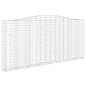 vidaXL Cestas de gaviones 3 uds forma de arco hierro 400x30x180/200 cm vidaXL Cestas de gaviones 3 uds forma de arco hierro 400x30x180/200 cm