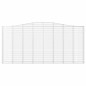 vidaXL Cestas de gaviones 3 uds forma de arco hierro 400x30x180/200 cm vidaXL Cestas de gaviones 3 uds forma de arco hierro 400x30x180/200 cm