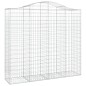 vidaXL Cestas de gaviones 7 uds forma de arco hierro 200x50x180/200 cm vidaXL Cestas de gaviones 7 uds forma de arco hierro 200x50x180/200 cm