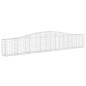 vidaXL Cestas de gaviones 9 uds forma de arco hierro 400x30x60/80 cm vidaXL Cestas de gaviones 9 uds forma de arco hierro 400x30x60/80 cm