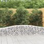 vidaXL Cestas de gaviones 25 uds forma de arco hierro 400x50x40/60 cm