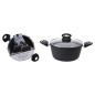 Excellent Houseware Cacerola con tapa aluminio forjado 24 cm Excellent Houseware Cacerola con tapa aluminio forjado 24 cm