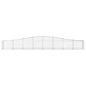 vidaXL Cestas de gaviones 25 uds forma de arco hierro 400x50x40/60 cm
