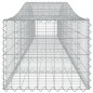 vidaXL Cestas de gaviones 25 uds forma de arco hierro 400x50x40/60 cm