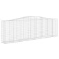 vidaXL Cestas gaviones 10 uds forma de arco hierro 400x50x120/140 cm vidaXL Cestas gaviones 10 uds forma de arco hierro 400x50x120/140 cm