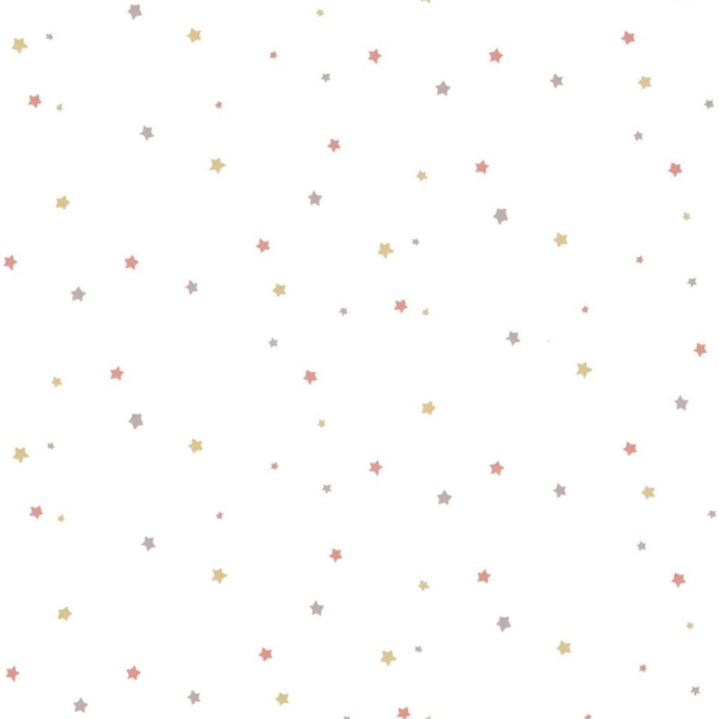 Noordwand Papel pintado Mondo baby Little Stars rosa y blanco Noordwand Papel pintado Mondo baby Little Stars rosa y blanco