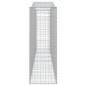 vidaXL Cestas gaviones 9 uds forma de arco hierro 400x50x140/160 cm vidaXL Cestas gaviones 9 uds forma de arco hierro 400x50x140/160 cm