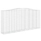 vidaXL Cestas de gaviones 6 uds forma de arco hierro 400x50x180/200 cm vidaXL Cestas de gaviones 6 uds forma de arco hierro 400x50x180/200 cm