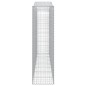 vidaXL Cestas de gaviones 6 uds forma de arco hierro 400x50x180/200 cm vidaXL Cestas de gaviones 6 uds forma de arco hierro 400x50x180/200 cm