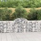 vidaXL Cestas de gaviones 50 uds forma de arco hierro 200x30x80/100 cm vidaXL Cestas de gaviones 50 uds forma de arco hierro 200x30x80/100 cm