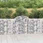 vidaXL Cestas de gaviones 7 uds forma de arco hierro 200x30x100/120 cm vidaXL Cestas de gaviones 7 uds forma de arco hierro 200x30x100/120 cm