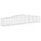 vidaXL Cestas de gaviones 7 uds forma de arco hierro 400x50x60/80 cm vidaXL Cestas de gaviones 7 uds forma de arco hierro 400x50x60/80 cm