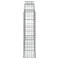 vidaXL Cestas gaviones 12 uds forma de arco hierro 200x30x120/140 cm vidaXL Cestas gaviones 12 uds forma de arco hierro 200x30x120/140 cm