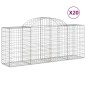 vidaXL Cestas de gaviones 20 uds forma de arco hierro 200x50x80/100 cm vidaXL Cestas de gaviones 20 uds forma de arco hierro 200x50x80/100 cm