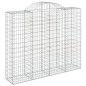 vidaXL Cestas gaviones 15 uds forma de arco hierro 200x50x160/180 cm vidaXL Cestas gaviones 15 uds forma de arco hierro 200x50x160/180 cm