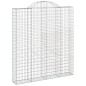 vidaXL Cestas de gaviones 5 uds forma de arco hierro 200x30x220/240 cm vidaXL Cestas de gaviones 5 uds forma de arco hierro 200x30x220/240 cm