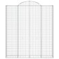 vidaXL Cestas de gaviones 5 uds forma de arco hierro 200x30x220/240 cm vidaXL Cestas de gaviones 5 uds forma de arco hierro 200x30x220/240 cm