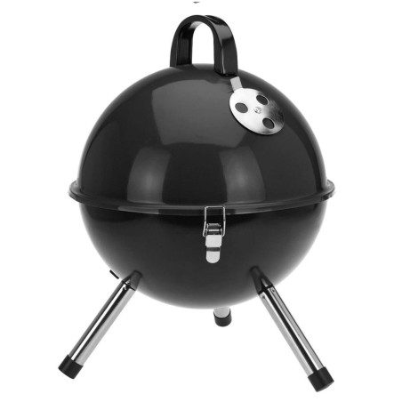 ProGarden Parrilla de barbacoa forma de bola negro 31 cm