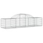 vidaXL Cestas de gaviones 11 uds forma de arco hierro 200x50x40/60 cm vidaXL Cestas de gaviones 11 uds forma de arco hierro 200x50x40/60 cm