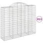 vidaXL Cestas gaviones 13 uds forma de arco hierro 200x50x160/180 cm vidaXL Cestas gaviones 13 uds forma de arco hierro 200x50x160/180 cm