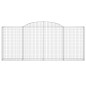 vidaXL Cestas de gaviones 6 uds forma de arco hierro 300x30x120/140 cm vidaXL Cestas de gaviones 6 uds forma de arco hierro 300x30x120/140 cm