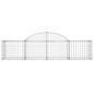 vidaXL Cestas de gaviones 9 uds forma de arco hierro 200x50x40/60 cm vidaXL Cestas de gaviones 9 uds forma de arco hierro 200x50x40/60 cm
