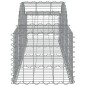 vidaXL Cestas de gaviones 9 uds forma de arco hierro 200x50x40/60 cm vidaXL Cestas de gaviones 9 uds forma de arco hierro 200x50x40/60 cm