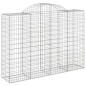 vidaXL Cestas de gaviones 3 uds forma de arco hierro 200x50x140/160 cm vidaXL Cestas de gaviones 3 uds forma de arco hierro 200x50x140/160 cm