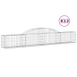 vidaXL Cestas de gaviones 13 uds forma de arco hierro 300x30x40/60 cm vidaXL Cestas de gaviones 13 uds forma de arco hierro 300x30x40/60 cm