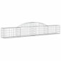 vidaXL Cestas de gaviones 13 uds forma de arco hierro 300x30x40/60 cm vidaXL Cestas de gaviones 13 uds forma de arco hierro 300x30x40/60 cm